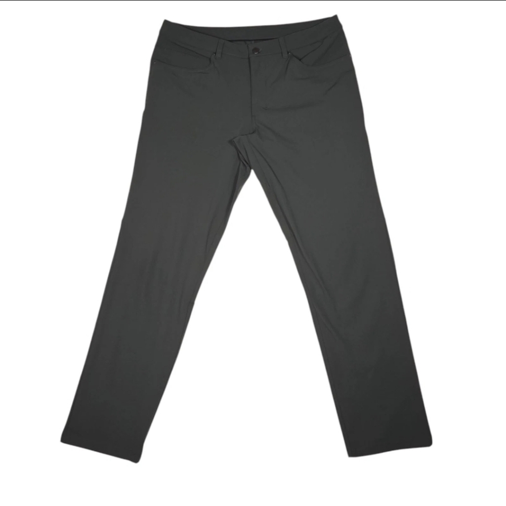 Lululemon Pants Mens Sz 36 Classic Fit Chino Green Warpstreme 5-Pocket